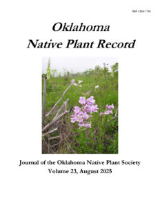 Cover of Oklahoma Native Plant Record