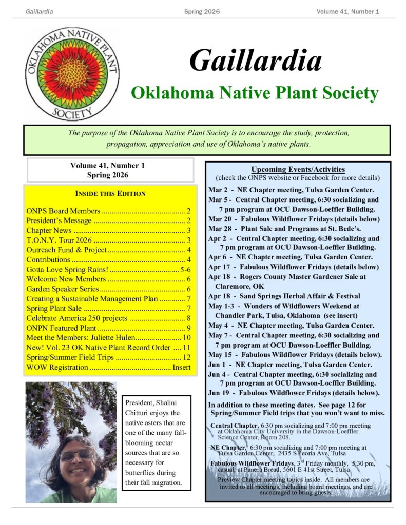 Cover of Gaillardia, Spring 2026