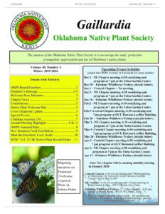 Cover of Gaillardia, Winter 2025–26